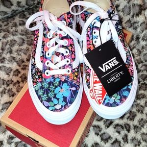 Vans Black Multi Floral